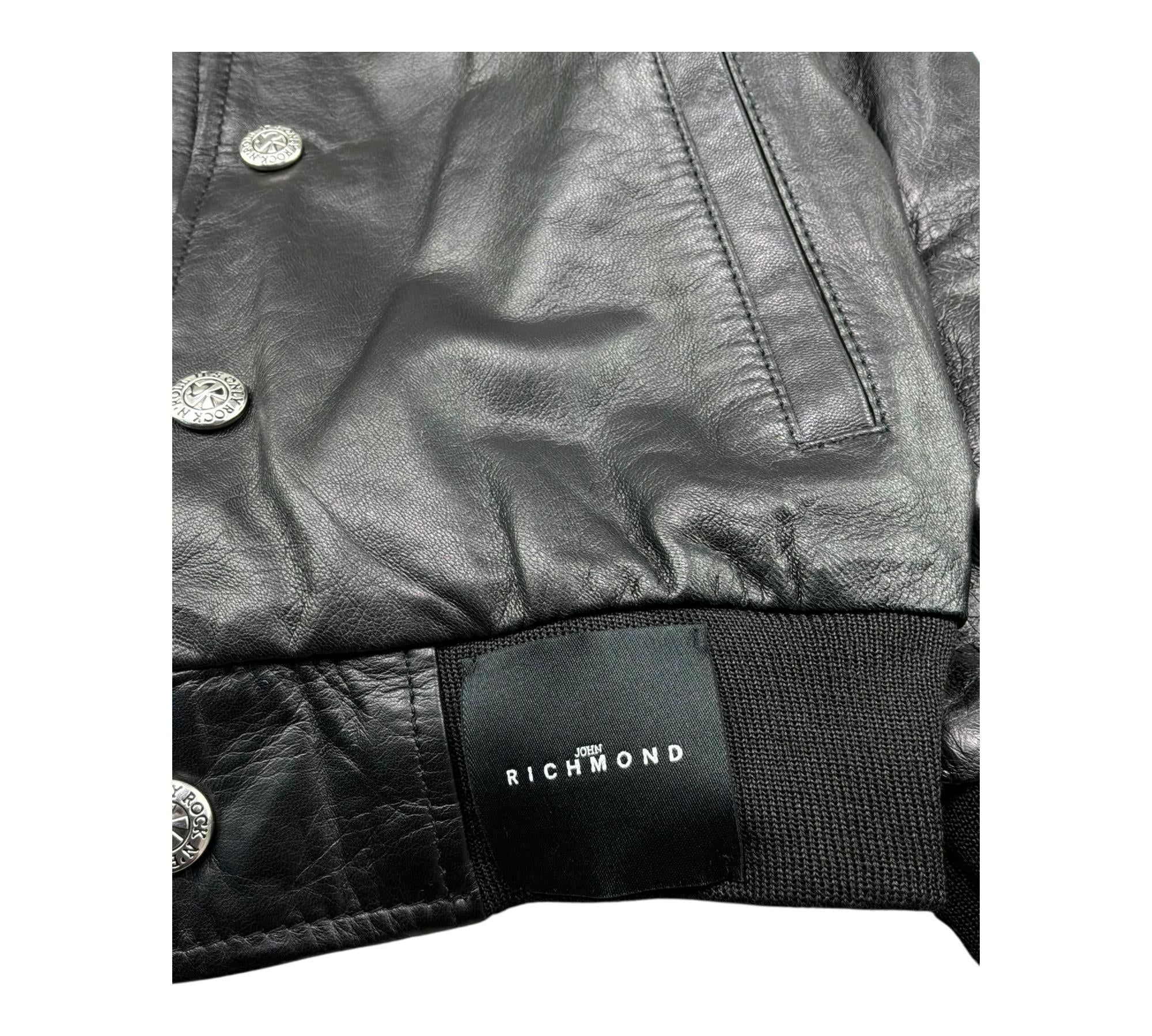 John Richmond Chiodo In Pelle Tinta Unita per Bambino RBP26240GB NERO JOHN RICHMOND 