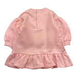 MOSCHINO abito in felpa tinta unita con stampa Rosa per Neonata MDV0CWLDA ROSA MOSCHINO 