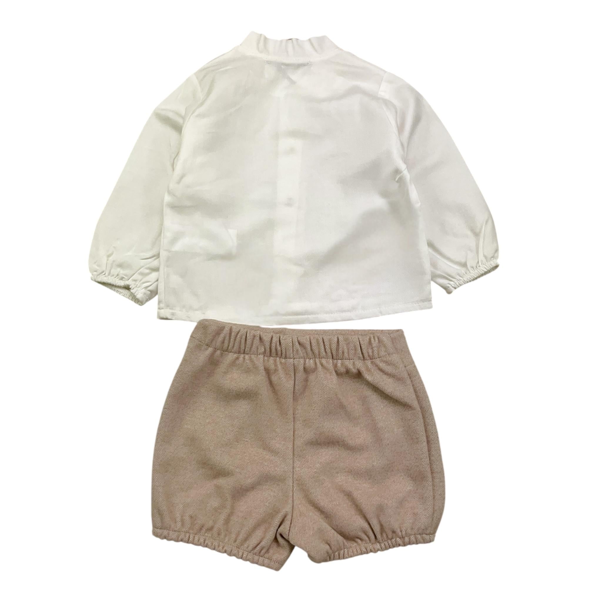 CALAMARO completo 2 pezzi camicia-bermuda Bianco per Neonato 11076XX BIANCO CALAMARO 