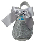 Indice Sandalo Tinta Unita con Brillantini E Fiocco per Neonata 318 ARGENTO INDICE 