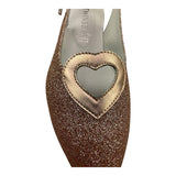 Twinset Ballerina Tinta Unita con Trafori E Glitter per Bambina 221GCJ04E ROSA TWINSET 