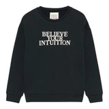 DOU DOU felpa chiusa girocollo tinta unita cn stampa Blu per Bambino DV4P20 BLU DOU DOU 