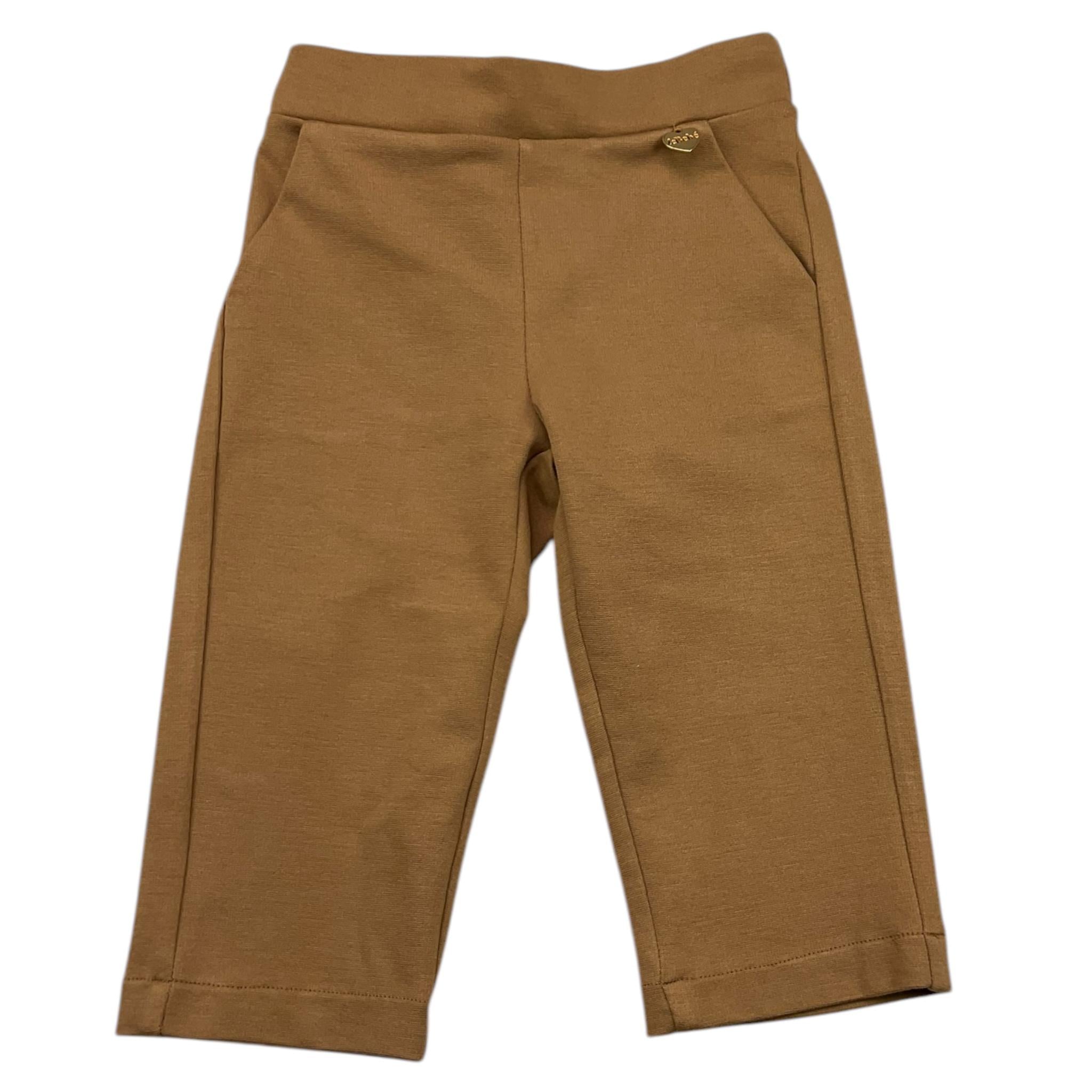 LE BEBE' pantalone tinta unita con elastico in vita Cammello per Neonata LBG6058 CAMMELLO LE BEBE' 