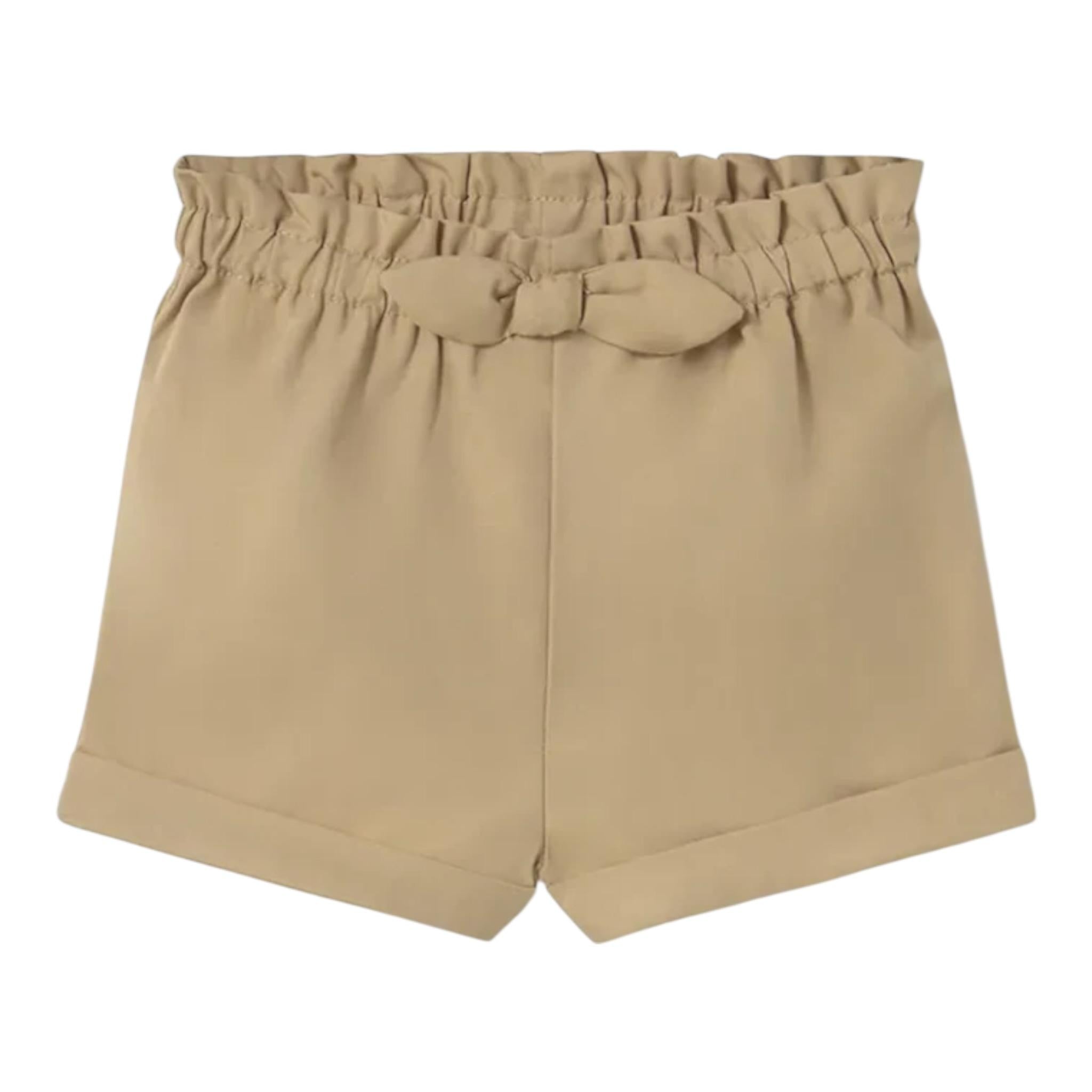 Mayoral Short tinta unita con Elastico Invita Beige per Neonata 1258XX BEIGE MAYORAL 