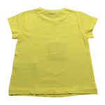 Liu Jo Tshirt Girocollo tinta unita con Stampa Giallo per Neonata KA4132 GIALLO LIU JO 