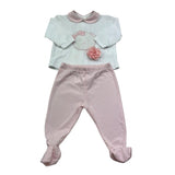 Isabel & Martinez Completo 2 Pezzi Shirt-Ghettina per Neonata IM25N443 BIANCO/ROSA ISABEL & MARTINEZ 