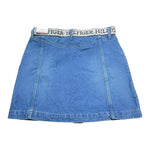Tommy Hilfiger Gonna Tinta Unita Modello Denim con Cintura per Bambina KG0KG07421 BLU TOMMY HILFIGER 