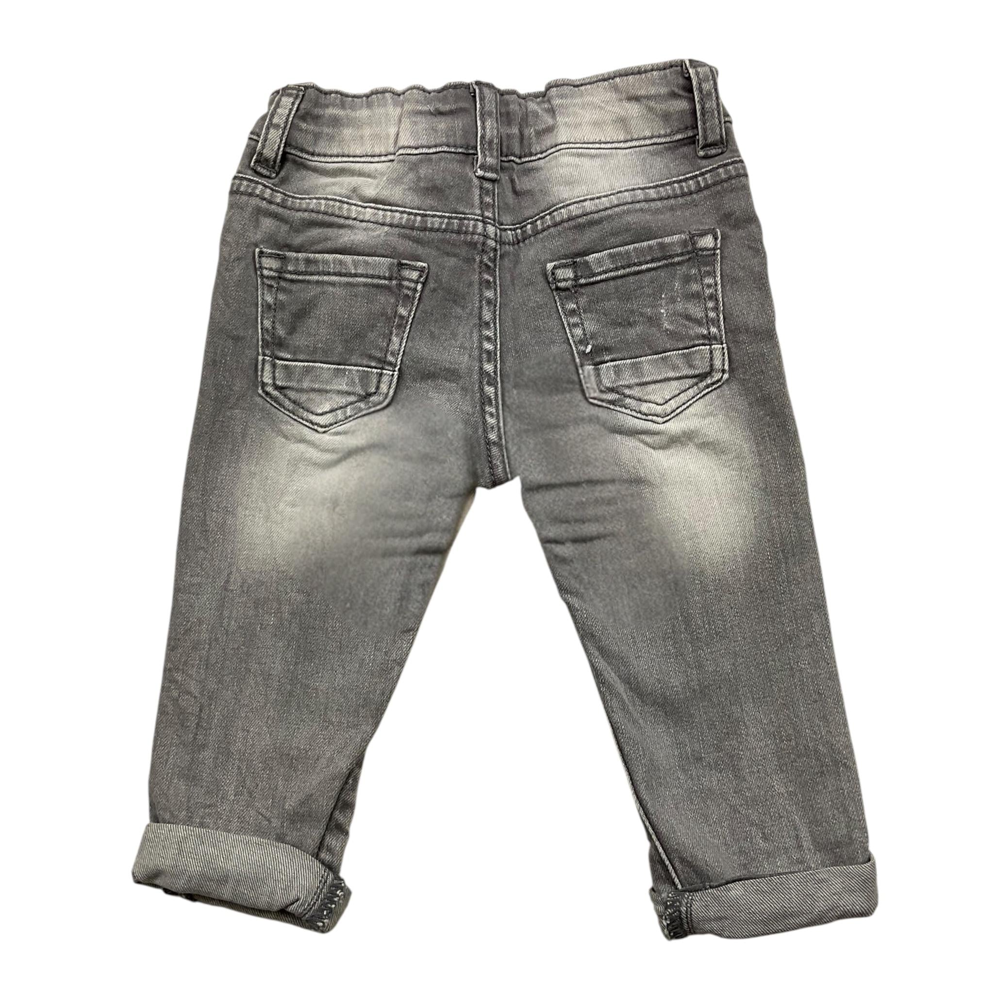Y-CLU jeans tinta unita con girovita regolabile Grigio per Neonato BYN10739 GRIGIO Y-CLU 