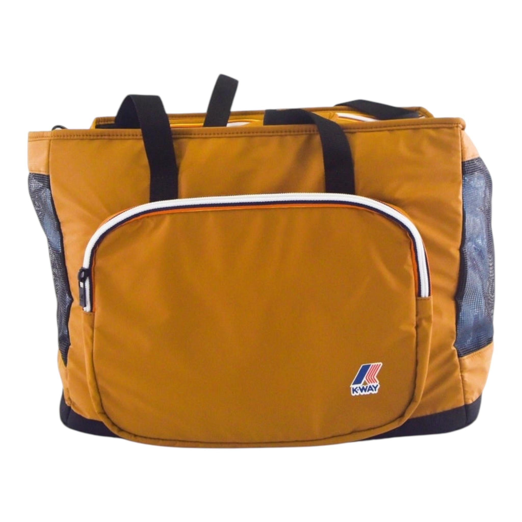 K-Way Borsa Viaggio Bicolore per Bambina K8151XW NERO/MARRONE K-WAY 