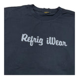 REFRIGIWEAR shirt girocollo tinta unita con stampa Nero per Bambino RW782 NERO REFRIGIWEAR 