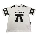 JOHN RICHMOND t-shirt girocollo tinta unita con stampa in contrasto Bianco per Bambino RBA25114TS BIANCO JOHN RICHMOND 