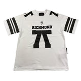 JOHN RICHMOND t-shirt girocollo tinta unita con stampa in contrasto Bianco per Bambino RBA25114TS BIANCO JOHN RICHMOND 