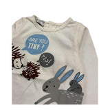 SIMONETTA shirt girocollo tinta unita con stampa Bianco per Neonato MAG0085 BIANCO SIMONETTA 