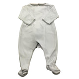 TARTINE ET CHOCOLAT tutina manica lunga tinta unita in ciniglia Azzurro per Neonato TX54070 AZZURRO TARTINE ET CHOCOLAT 