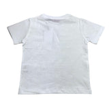Cesare Paciotti T-Shirt Tinta Unita Girocollo Con Stampa Bianco Per Bambino