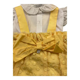 Barcellino Completo 2 Pezzi Camicia-Pagliaccetto per Neonata COMPLB BIANCO/GIALLO BARCELLINO 