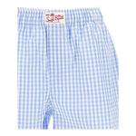 Saint Barth Short Bicolore con Fantasia A Quadrettini per Bambina BXY001 BIANCO/AZZURRO SAINT BARTH 