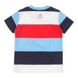 Trussardi T-Shirt Girocollo Tinta Unita con Stampa A Righe per Neonato TIP24063TS BIANCO TRUSSARDI 