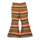 La Stupenderia Pantalone Ricami In Contrasto Modello Zampa per Neonata TJPN94X MULTICOLOR LA STUPENDERIA 