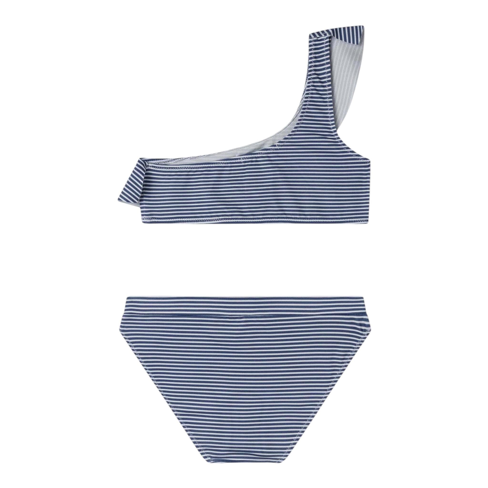 Pepe Jeans Costume 2 Pezzi Top-Mutandina Fantasia A Righe per Bambina PGB10414 BIANCO/BLU PEPE JEANS 