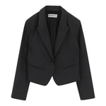 Patrizia Pepe Giacca tinta unita Modello Crop Nero per Bambina 7S0277XX NERO PATRIZIA PEPE 