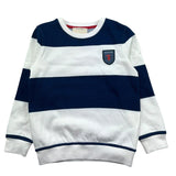 Trussardi Felpa Chiusa Bicolore con Stampa per Bambino TBP26153FE PANNA/BLU TRUSSARDI 