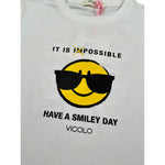 Vicolo T-Shirt Girocollo tinta unita con Stampa Panna per Bambina 3146M0753 PANNA VICOLO 