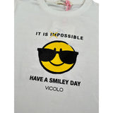 Vicolo T-Shirt Girocollo tinta unita con Stampa Panna per Bambina 3146M0753 PANNA VICOLO 