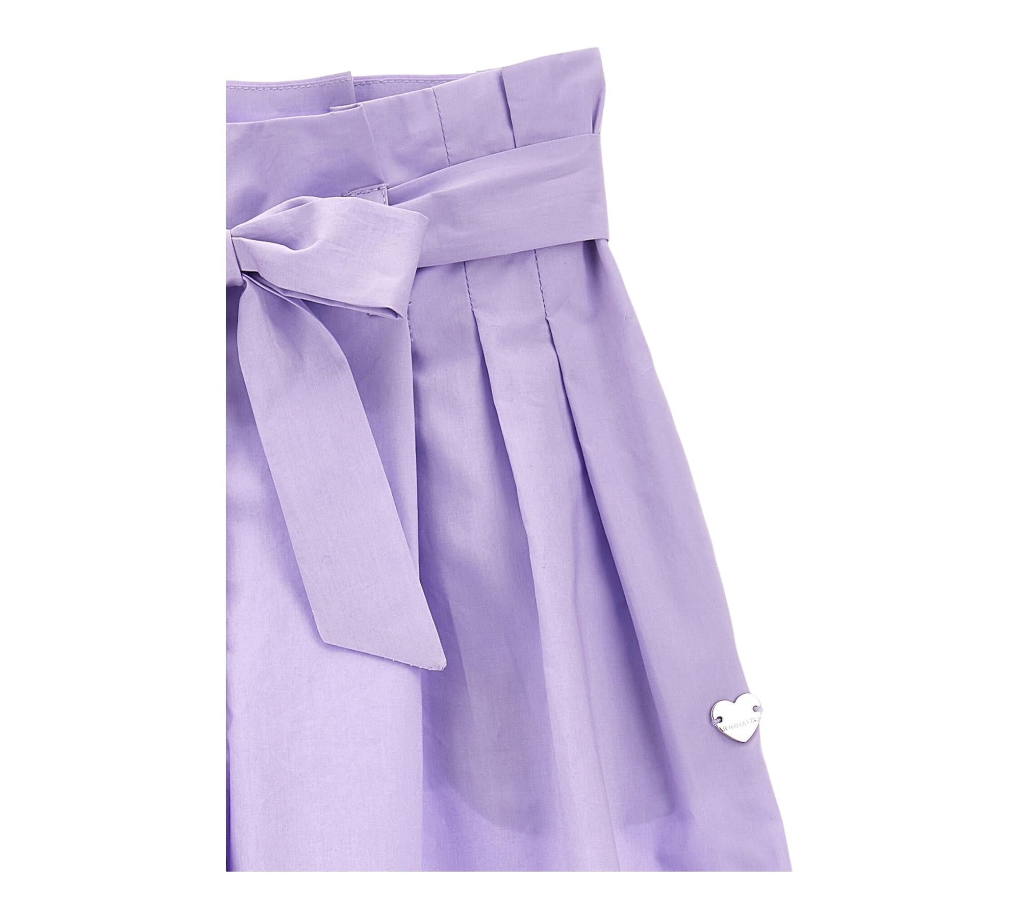 Monnalisa Pantalone Tinta Unita Modello Palazzo per Bambina 17C407 LILLA MONNALISA 