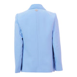 Twinset Giacca Tinta Unita con Bottoni per Bambina 251GJ2QNAX AZZURRO TWINSET 