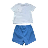 K-Way Completo 2 Pezzi Bicolore T-Shirt-Bermuda per Neonato K2151EW BIANCO/BLU K-WAY 
