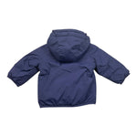 K-WAY giubbino tinta unita con zip e cappuccio Blu per Neonato K7142RW BLU K-WAY 