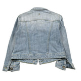 Dondup Giubbino Tinta Unita In Denim per Bambina DFGB013 AZZURRO DONDUP 