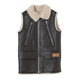 MAISON MARGIELA giubbino smanicato con pelliccia in ecopelle Marrone per Bambino M60634 MARRONE MAISON MARGIELA 