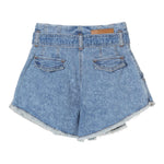 Philosophy Short In Denim Tinta Unita con Stampa per Bambina I9E405 AZZURRO PHILOSOPHY 