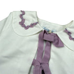 Ilfarobimbi Giacca tinta unita con Profili In Contrasto Bianco per Bambina IFB40714 BIANCO ILFAROBIMBI 