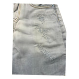 Yes London Bermuda In Denim Tinta Unita Con Girovita Regolabile Azzurro Per Bambino