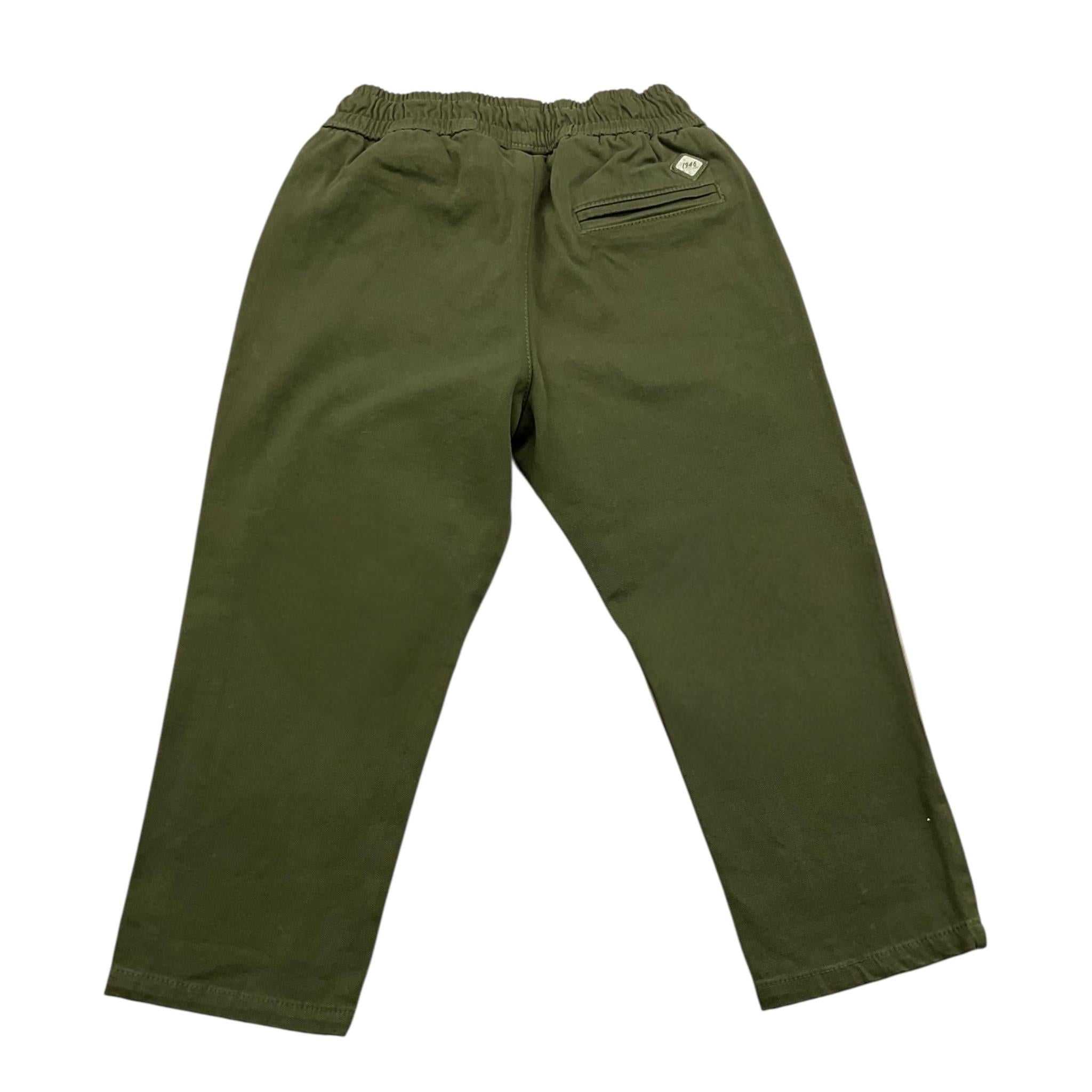 NUPKEET pantalone tinta unita cn elastico in vita Verde per Bambino 24NK295 VERDE NUPKEET 