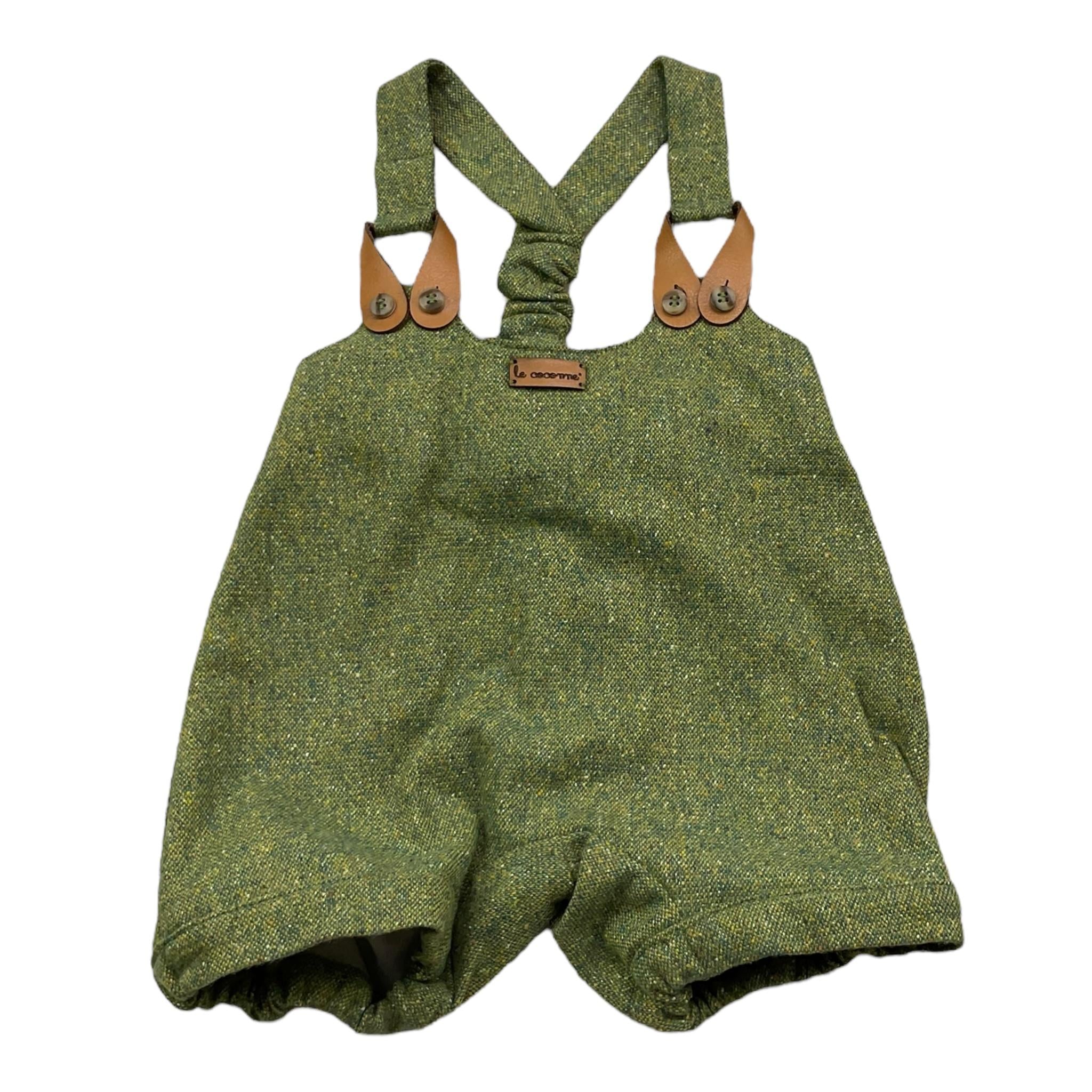 LE COCONNE completo 2 pezzi camicia-salopette Verde per Neonato LCN0795 VERDE LE COCONNE 