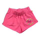 Billieblush Short In Tuta Tinta Unita Con Paillettes Rosa Fluo Per Bambina