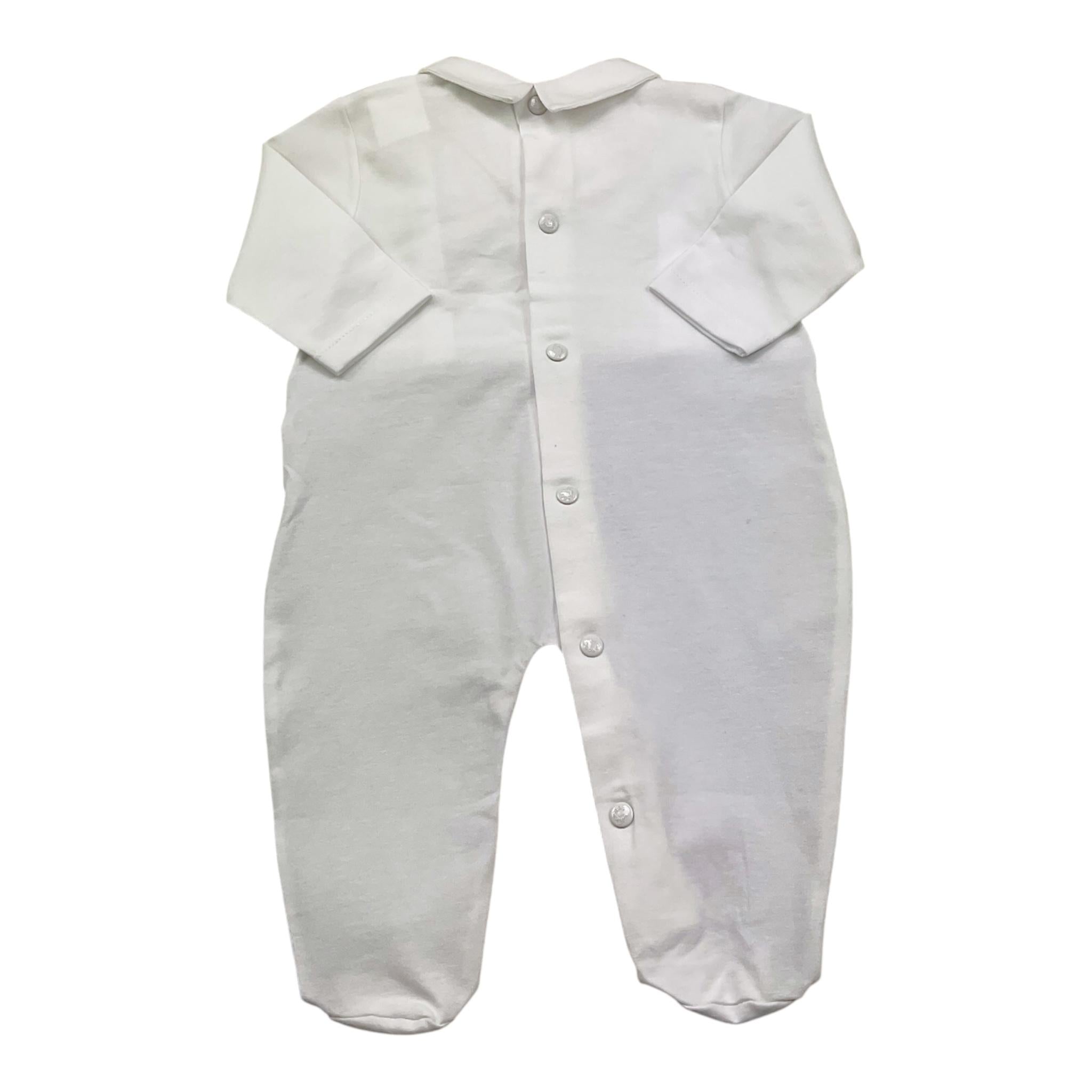 Ninnaoh Tutina Bicolore con Papillions per Neonato E2220T BIANCO/BLU NINNAOH 