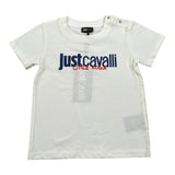 Just Cavalli T-Shirt Girocollo Tinta Unita con Stampa per Neonato JIP26047TS BIANCO JUST CAVALLI 