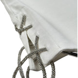 Lu Lu By Miss Grant Canotta Tinta Unita con Applicazioni per Bambina LL3418 BIANCO LU LU BY MISS GRANT 