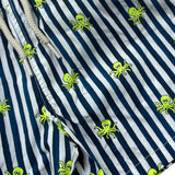 Saint Barth Costume Modello Boxer Tinta Unita con Stampa per Bambino 01640L BLU SAINT BARTH 