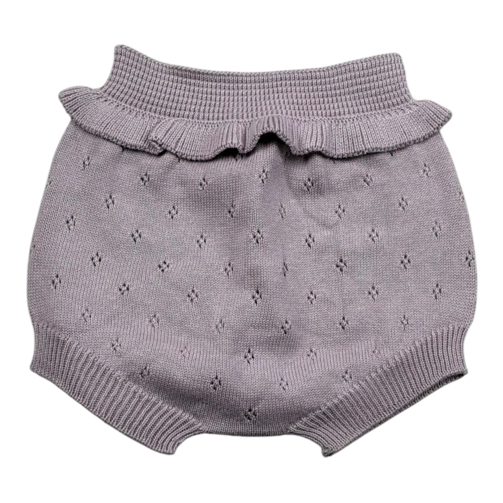 Wedoble Culotte Tinta Unita con Ricami per Neonata V2505331A LILLA WEDOBLE 