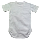 Manuel & Frank Body Mezza Manica Tinta Unita con Taschino per Neonato MF7346I BIANCO MANUEL & FRANK 