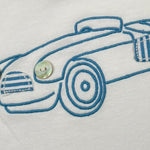 Malvi & Co T-Shirt Tinta Unita con Stampa per Neonato S24B205CAJJ BIANCO MALVI & CO 