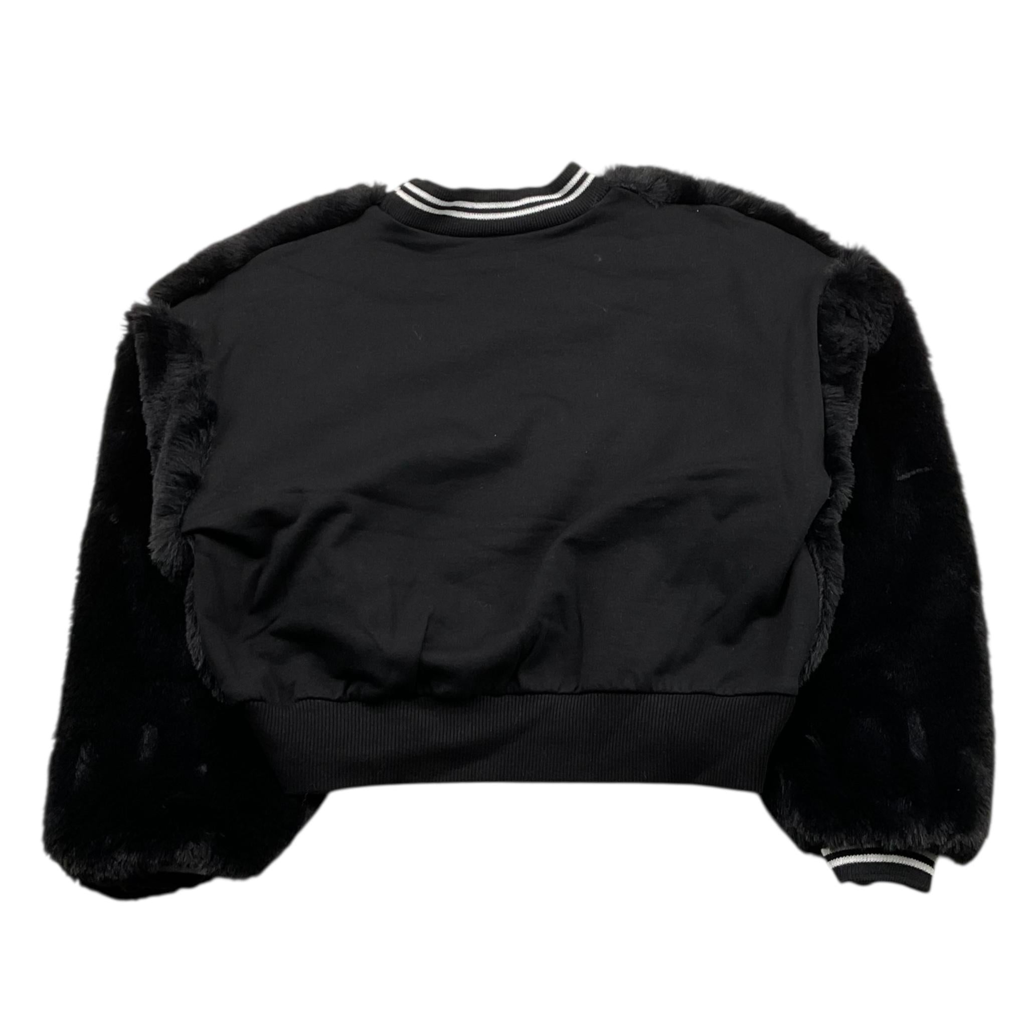 NAICE felpa chiusa girocollo tinta unita  Nero per Bambina 23996 NERO NAICE 