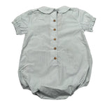 Wedoble Pagliaccetto Mezza Manica Fantasia A Righe per Neonato V2404716R BIANCO WEDOBLE 