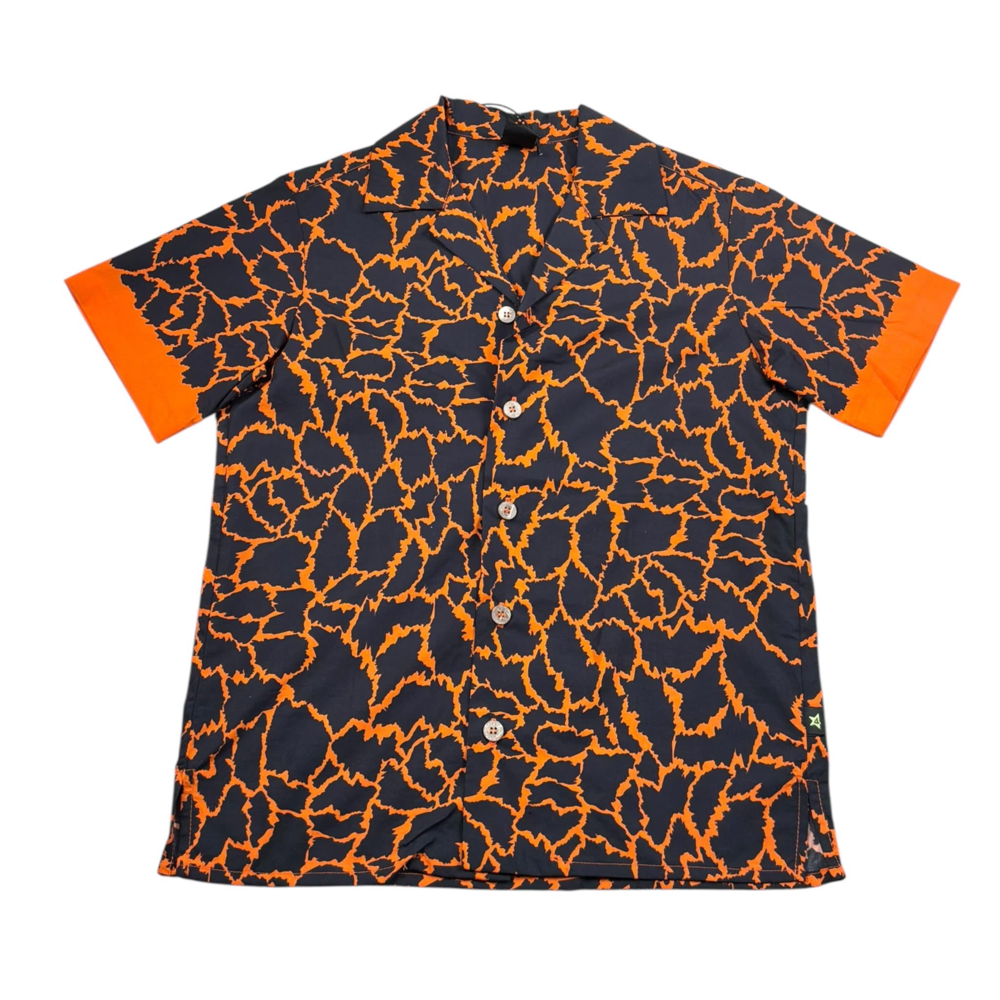 4Giveness Camicia Mezza Manica Tinta Unita con Fantasia per Bambino FGCB4074 NERO 4GIVENESS 